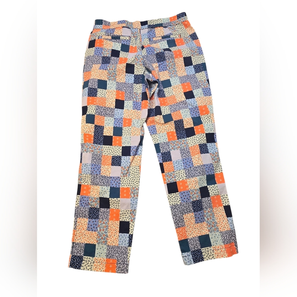 Land's End Women's Size 8 Patchwork Patterned Pan… - image 2